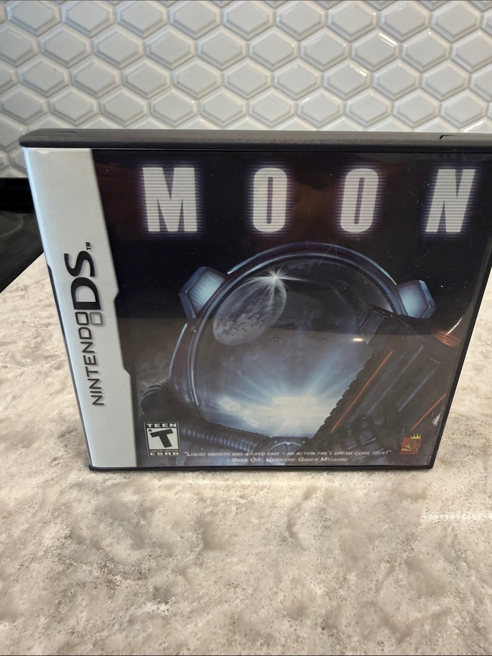 Nintendo DS MOON Game Case - Black and Blue Artwork